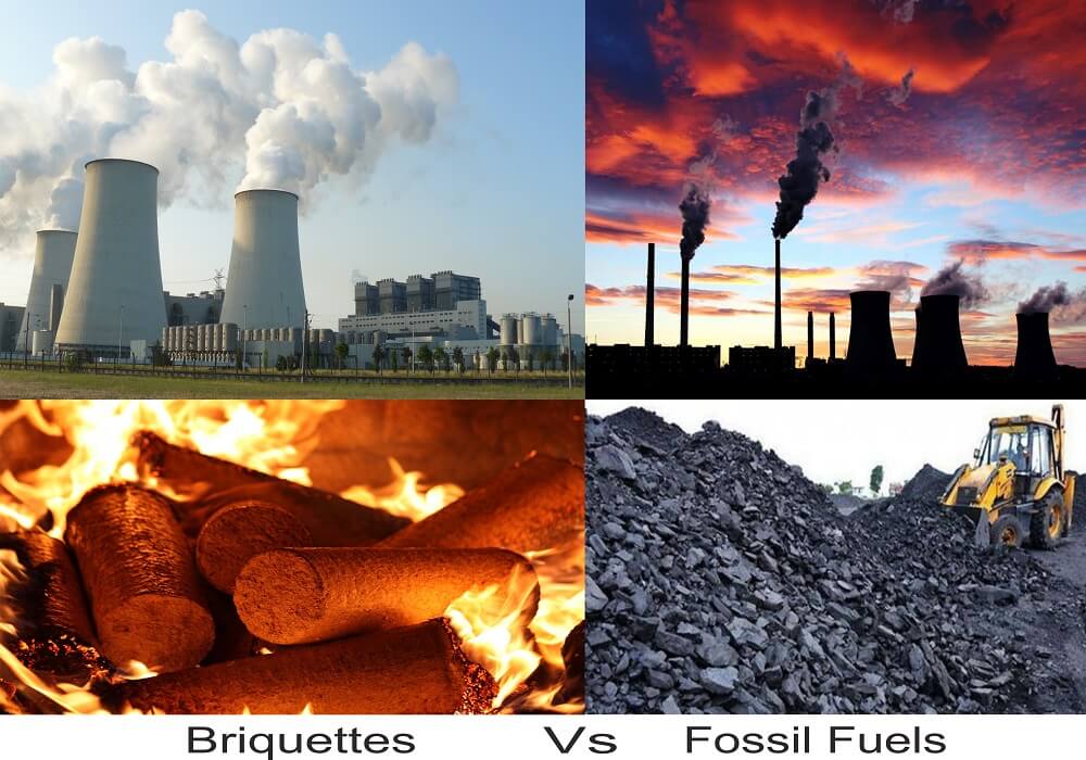 Briquettes vs Fossil
