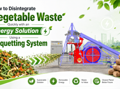 Vegetable Waste to Briquetting