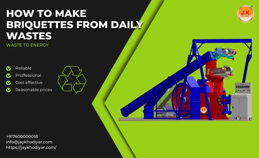 How to convert Waste to Briquettes?
